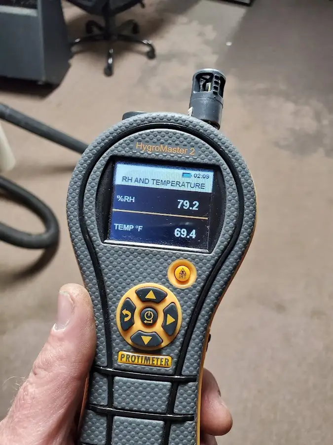 Moisture meter humidity assessment for Mold Remediation & Removal in New Prague